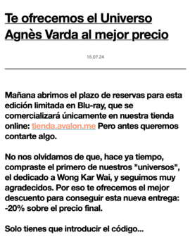 Descuento pack Agnès Varda