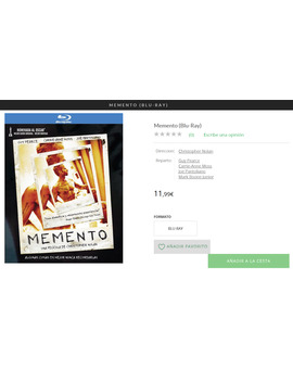Memento en el Corte Inglés?