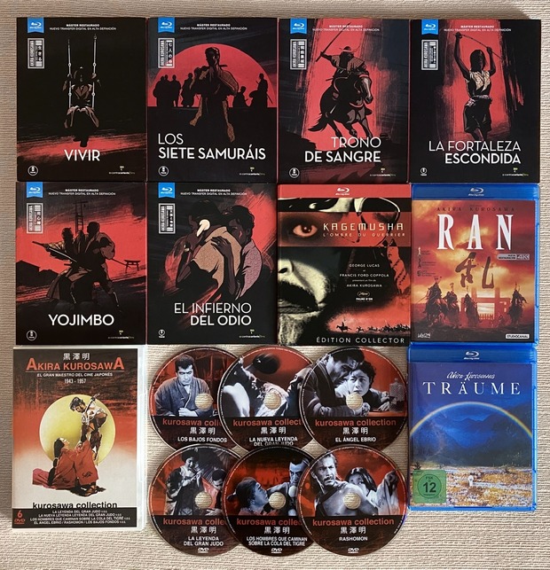 Mi colección de AKIRA KUROSAWA. 