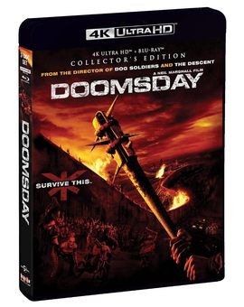 Doomsday (3 discos - versión extendida) 4K - Scream Factory