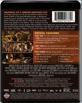 Riddick 4K (Shout/Scream factory)