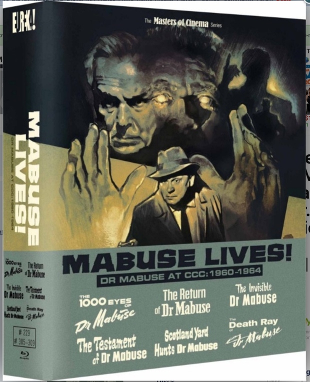 They are: Mabuse Lives! Dr. Mabuse at CCC (1960-1964) - Eureka Films