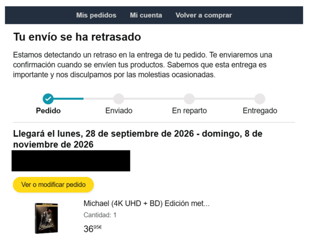 Mi lata de Michael se perdió por el monte