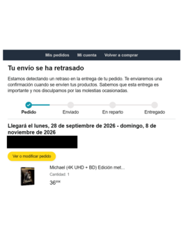 Mi lata de Michael se perdió por el monte