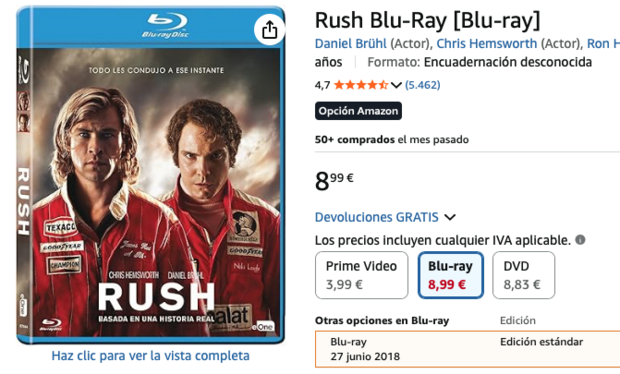 RUSH (mala calidad portada)