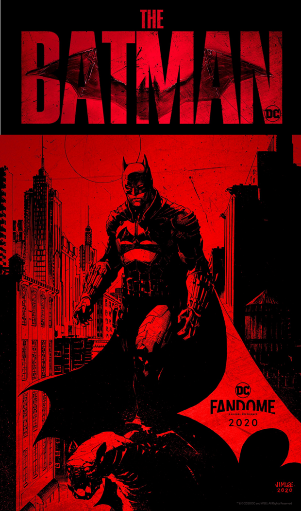 Logo y póster de Jim Lee de THE BATMAN