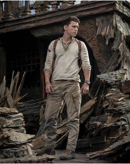 Primer vistazo a Tom Holland como Nathan Drake, y Nolan North en el rodaje