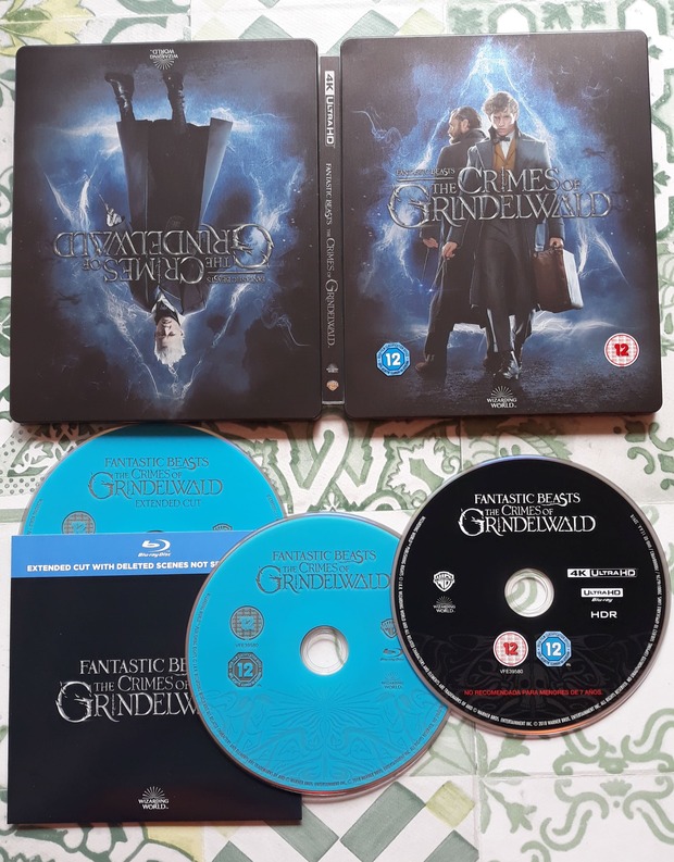 "Animales Fantásticos: Los Crímenes de Grindelwald" - steelbook 4K + BD (edición UK)