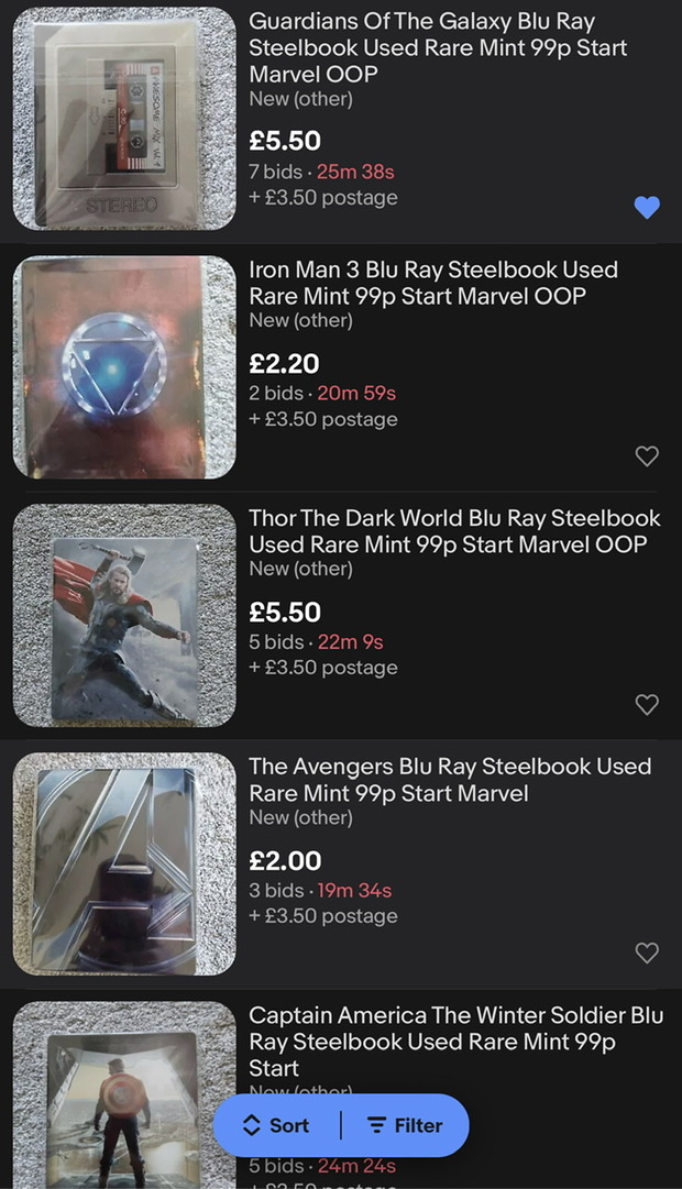 Otros míticos steel a precio de wtf