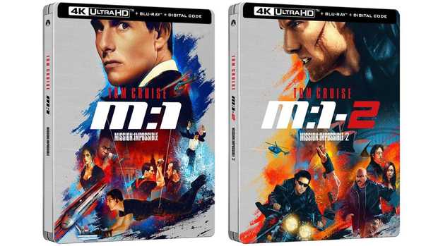 Nuevos steelbooks 4K de Misión Imposible 1 y 2