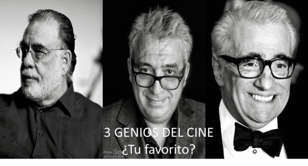 3 maestros del cine... tu favorito?