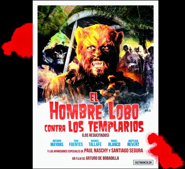 Póster y sinópsis de «Los Resucitados» (aka El Hombre Lobo contra Los Templarios), de Paul Naschi. 