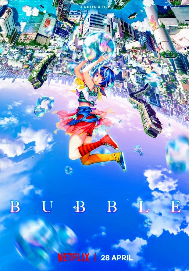 «Bubble», tráiler de la nueva película anime de Netflix.