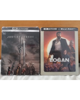 La Liga de la Justicia de Zack Snyder + Logan 4K Steelbooks ESP