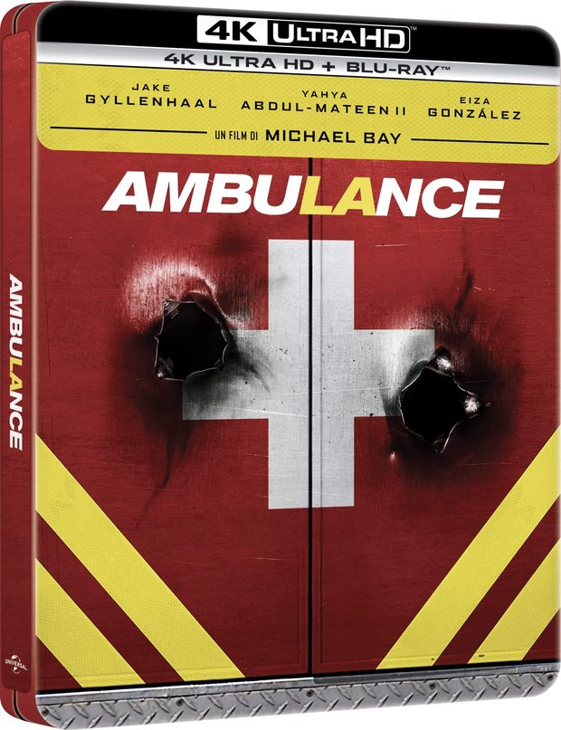 Ambulance (Steelbook italiano UHD 4K con castellano E-AC3 7.1. Sin español en BD)
