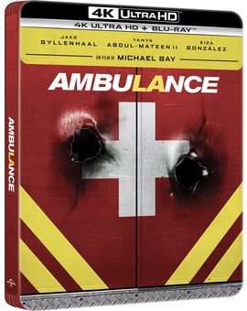 Ambulance (Steelbook italiano UHD 4K con castellano E-AC3 7.1. Sin español en BD)
