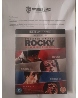 Reemplazo de discos de Rocky 4K + Carta de Warner