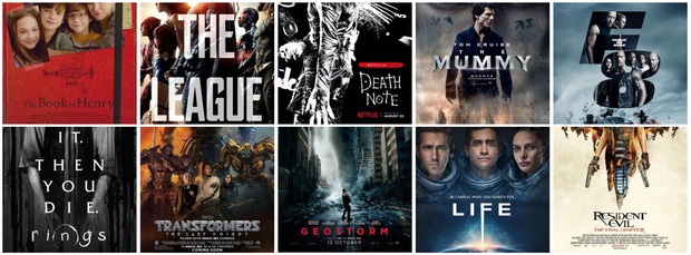 10 peores películas 2017 (Comparte las tuyas)