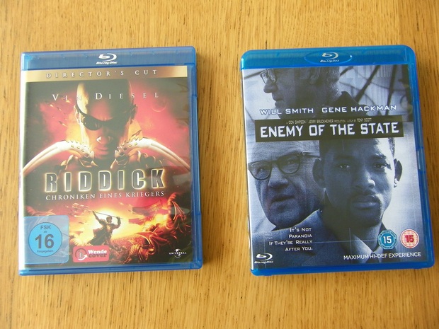 Las Crónicas de Riddick & Enemigo Publico - ediciones Alemana y UK con idioma español