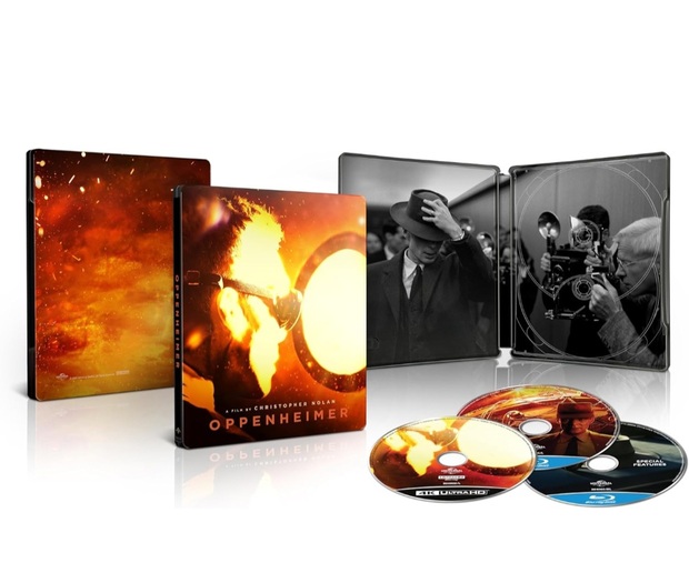 "Oppenheimer". Steelbook 4K Amazon UK.
