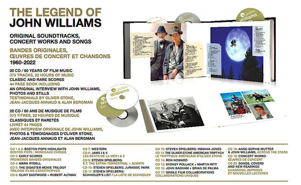 "THE LEGEND OF JOHN WILLIAMS (20 CD)". 24 DE NOVIEMBRE.