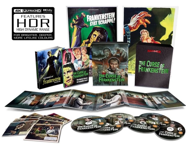 "La maldición de Frankenstein". Edición 4K (UK).