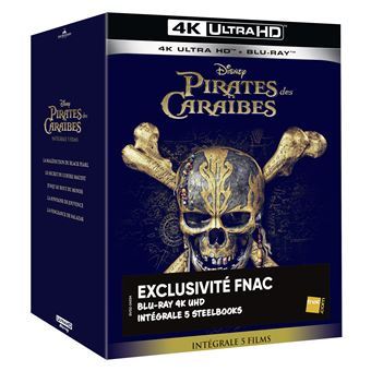 Cofre 5 Steelbooks Piratas del Caribe [Fnac Francia]