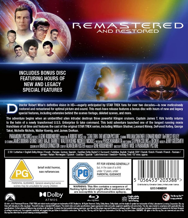 Star Trek TMP Director's Cut BD UK con castellano 