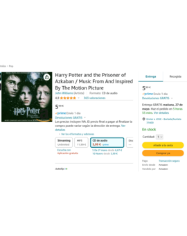 Oferta Amazon Banda Sonora CD 