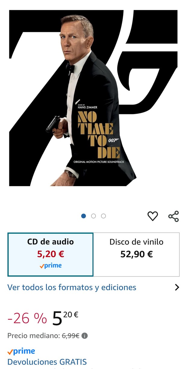 Banda Sonora CD nuevamente en oferta 