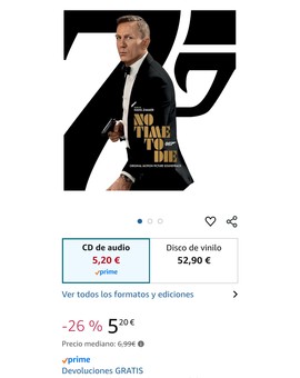 Banda Sonora CD nuevamente en oferta 