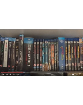 Mi colección de cine y videojuegos en video.