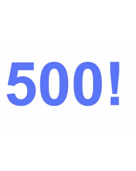 500 ediciones, que no películas.