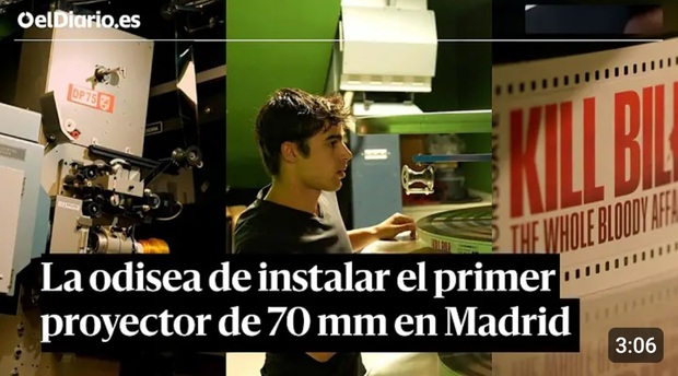La primera sala de 70 MM en Madrid..