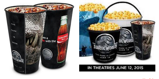 Envases palomiteros y refrescos para el cine revelados :)