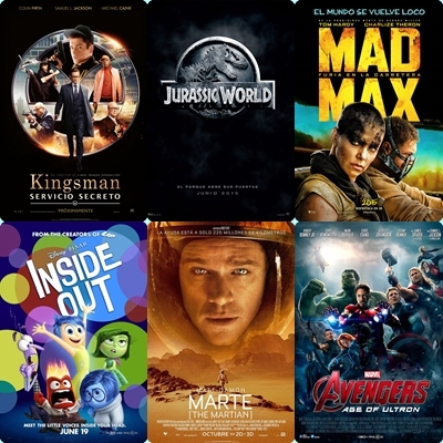 Vuestro TOP 10 de LO MEJOR DEL 2015. (películas estrenadas en España desde el 2 de Enero hasta hoy).