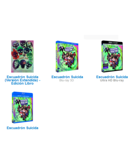 EDICIONES DE "ESCUADRÓN SUICIDA" CON CASTELLANO [DUDA].