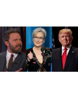 Ben Affleck apoya a Meryl Strepp y se burla de la respuesta de Trump.