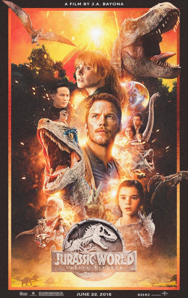 Fan-poster JURASSIC WORLD: EL REINO CAÍDO.