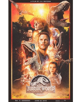 Fan-poster JURASSIC WORLD: EL REINO CAÍDO.