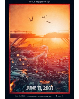 Poster fan art  `JURASSIC WORLD 3´ (2021).