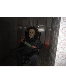 Yo caracterizado de Michael Myers,Halloween 2012.