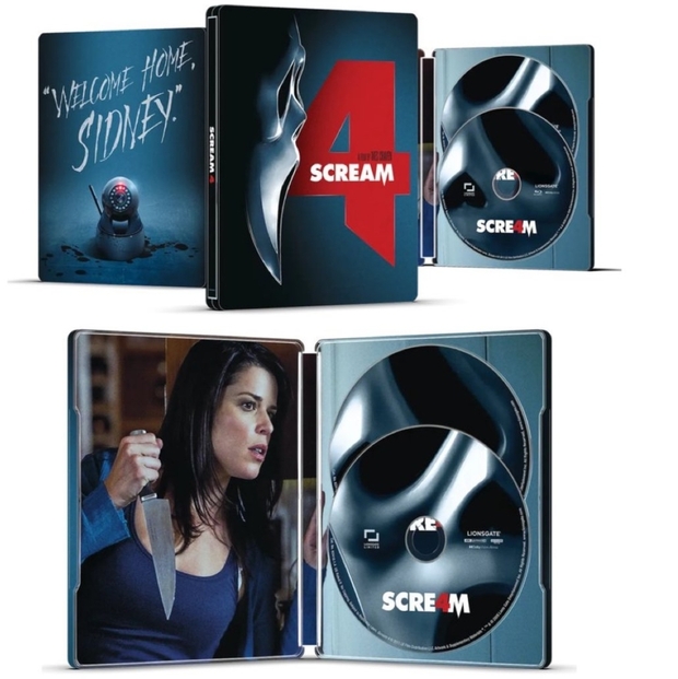 Diseño final del steelbook de SCREAM 4 (2011) que no llegará a España.