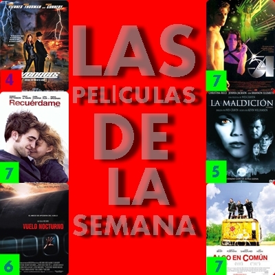 LAS PELÍCULAS DE LA SEMANA (Del 24 - 30 Marzo).
