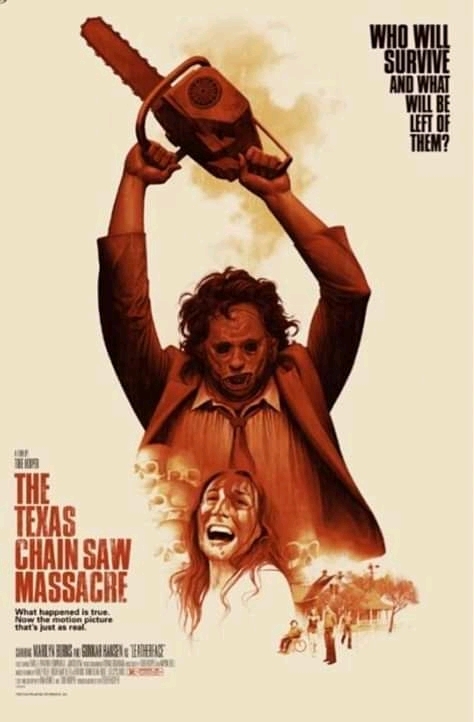 Cartel de La Matanza de Texas por Phantom city Creative.