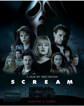 Póster de la original Scream al estilo Scream 2.022