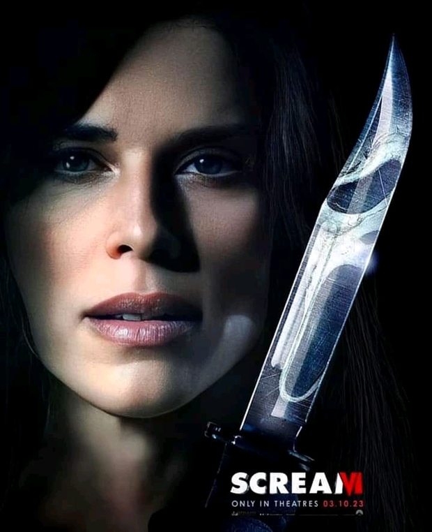 Fan art de Neve Campbell para Scream VI.