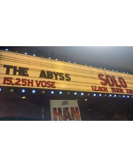 Mi tarde de cine de domingo: Abyss en 35 mm y Solo en 4k Atmos