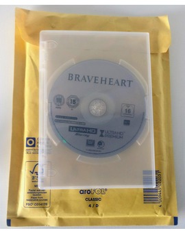 Recibido el disco de sustitución de Braveheart en 4K