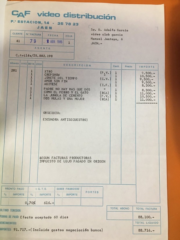 ¿Os parece caro el comprar películas en la actualidad? Echad un vistazo a esta factura